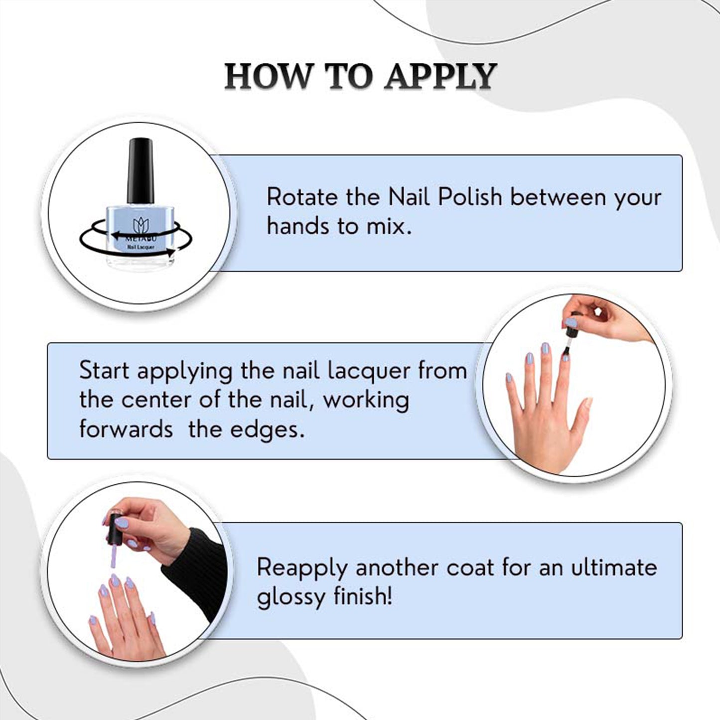 Long Lasting Nail Lacquer | Light Blue Shade
