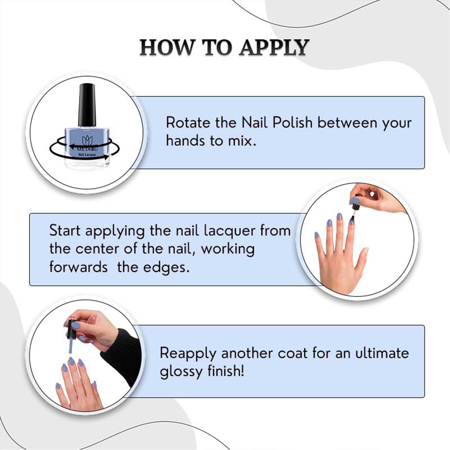 Long Lasting Nail Lacquer | Light Blue Shade