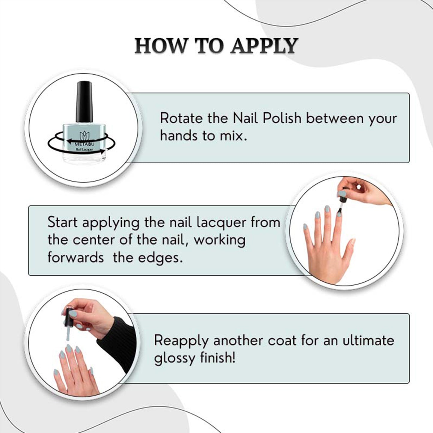 Long Lasting Nail Lacquer | Light Blue Shade