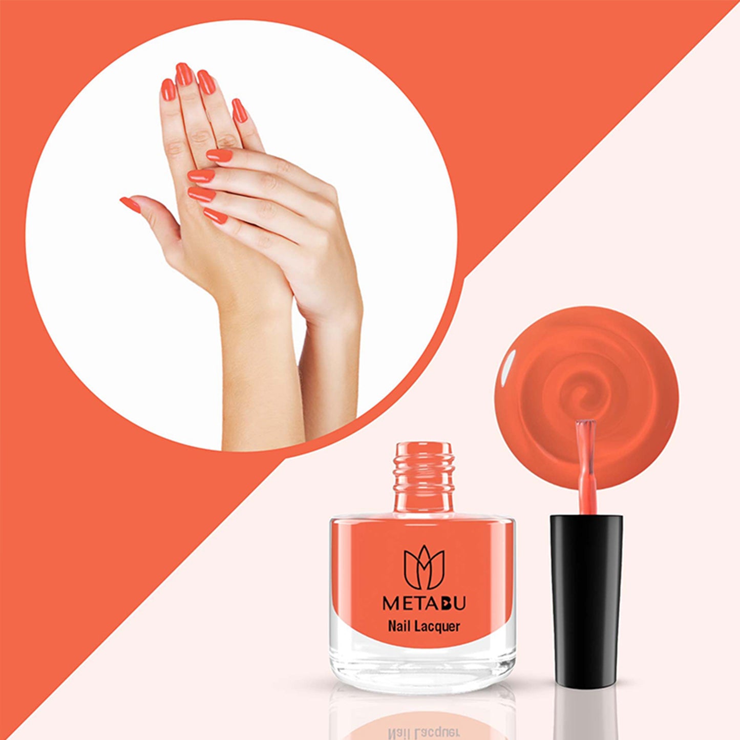METABU Long Lasting Nail Lacquer | Orange Shade