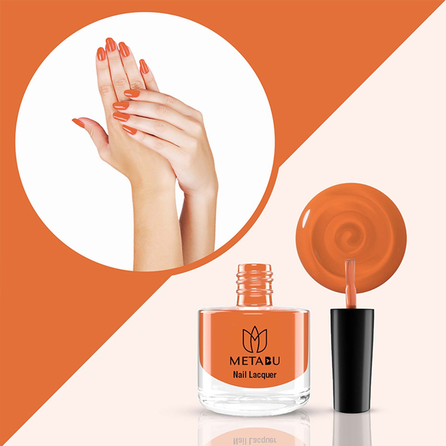 METABU Long Lasting Nail Lacquer | Orange Shade