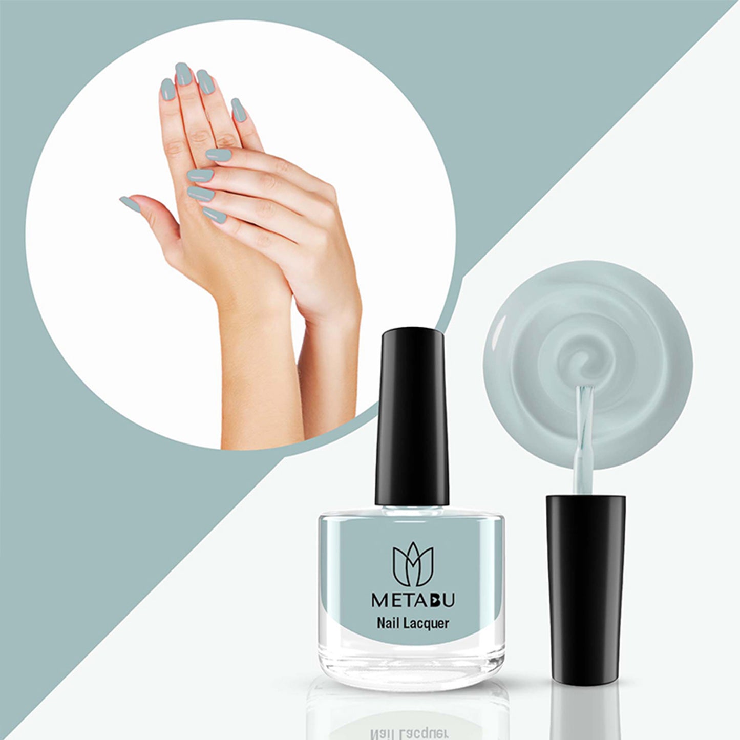 Long Lasting Nail Lacquer | Light Blue Shade