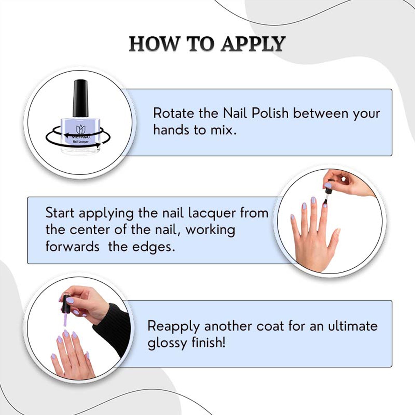 Long Lasting Nail Lacquer | Light Blue Shade