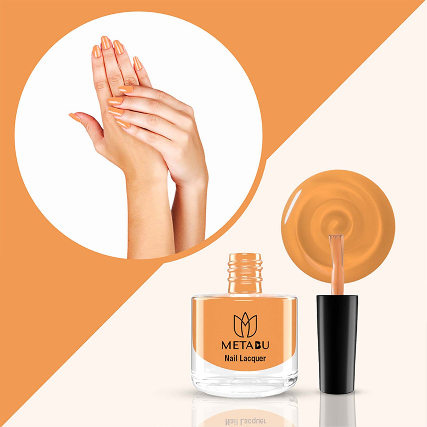 METABU Long Lasting Nail Lacquer | Orange Shade