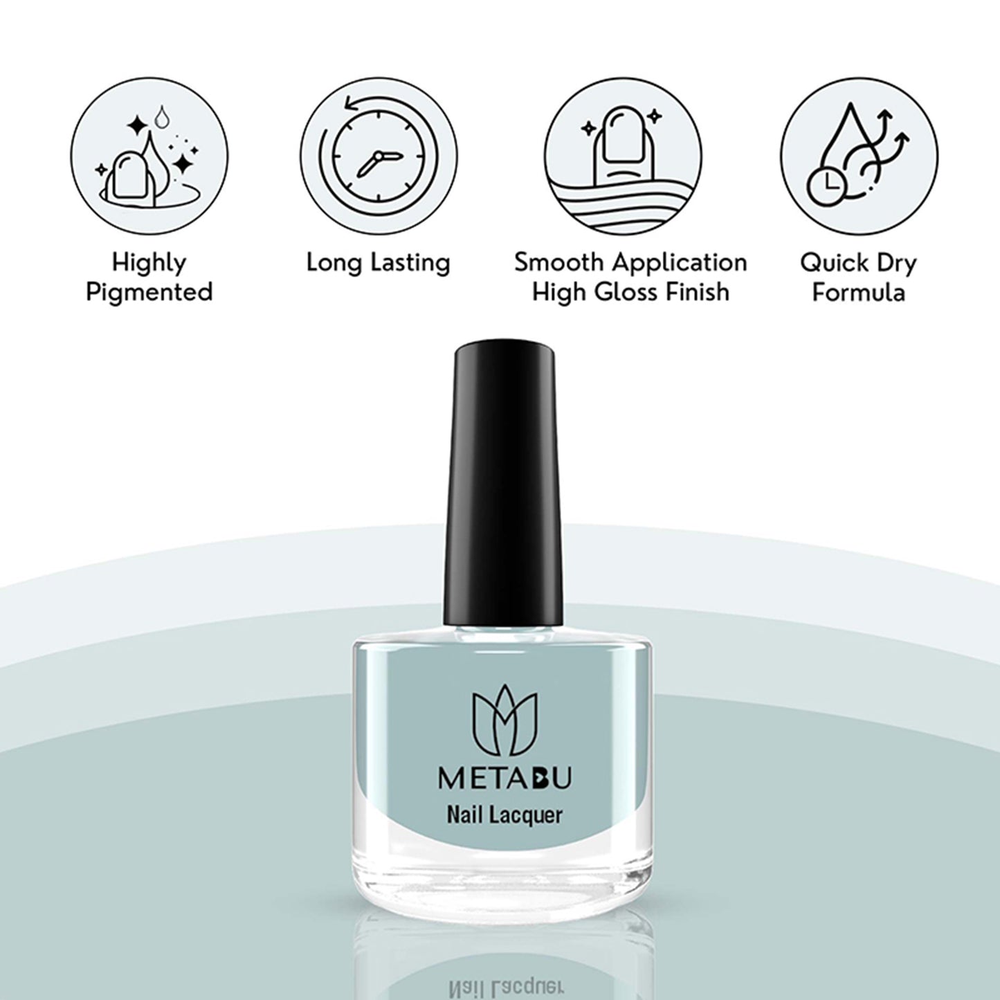 Long Lasting Nail Lacquer | Light Blue Shade