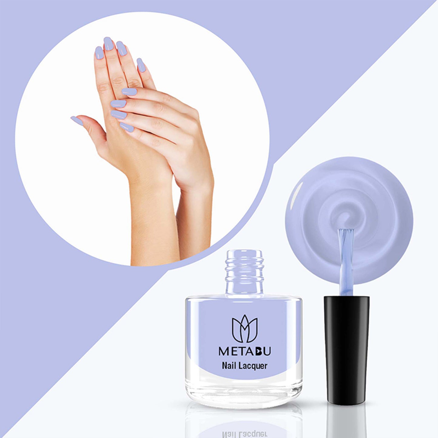 Long Lasting Nail Lacquer | Light Blue Shade