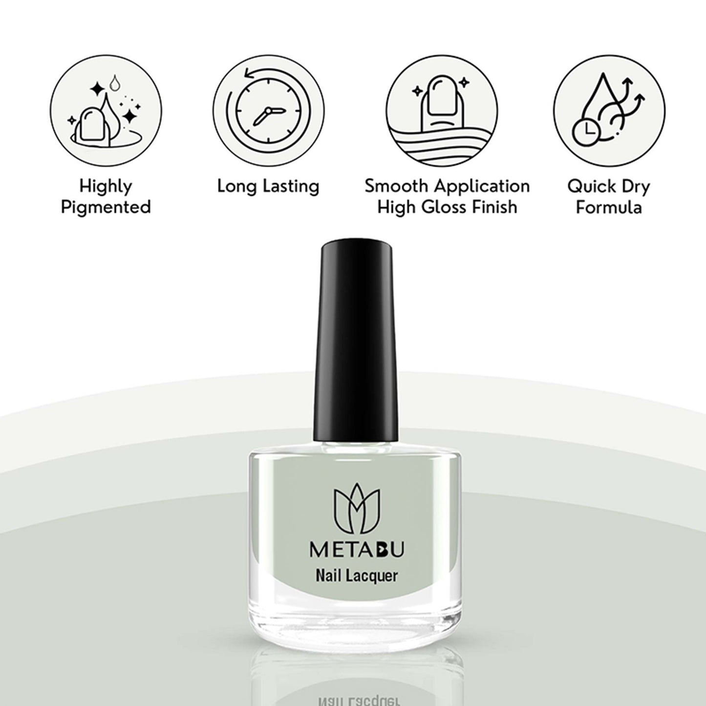 Long Lasting Nail Lacquer | Light Blue Shade