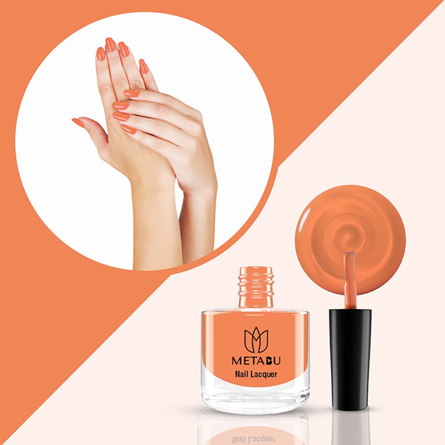 METABU Long Lasting Nail Lacquer | Orange Shade