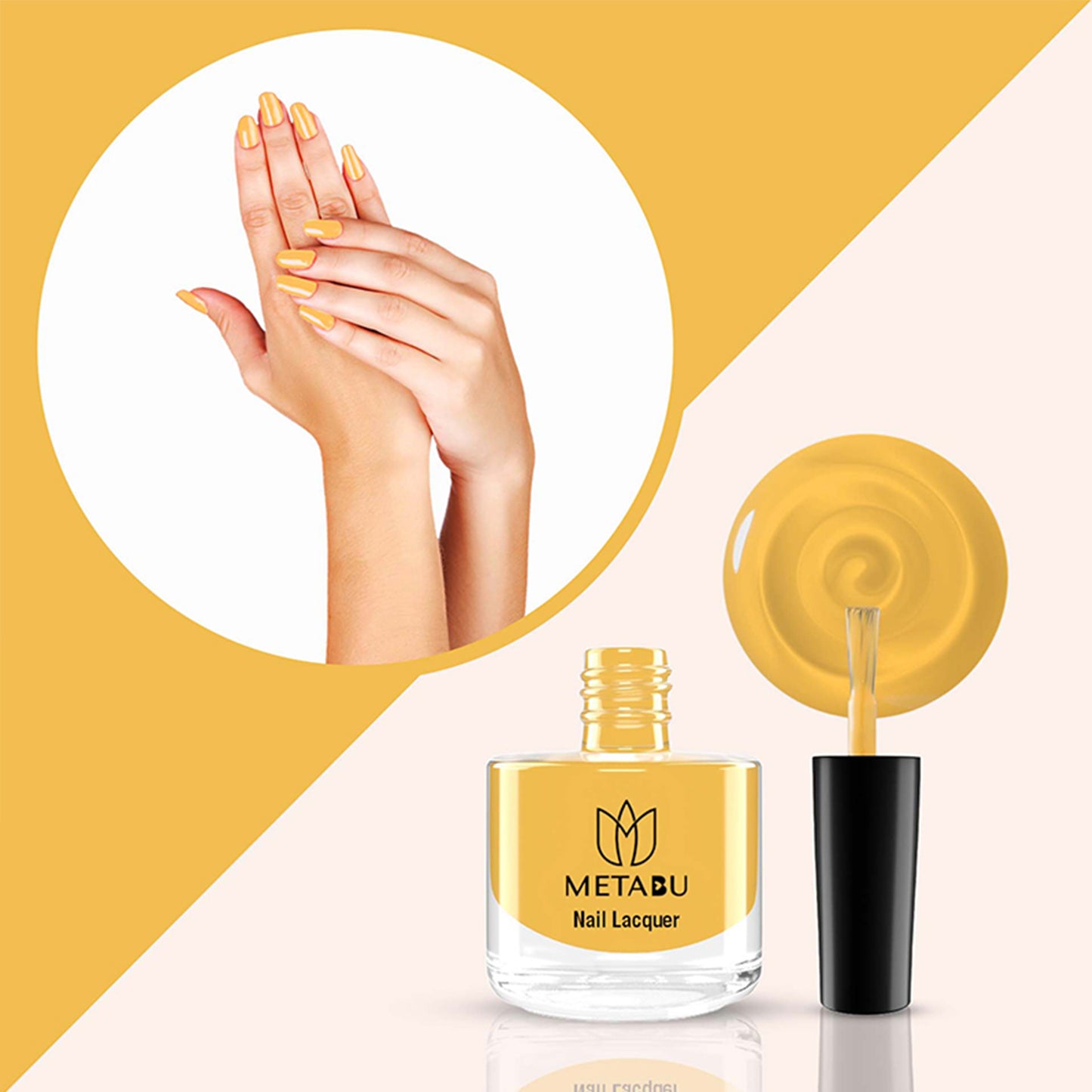 METABU Long Lasting Nail Lacquer | Orange Shade