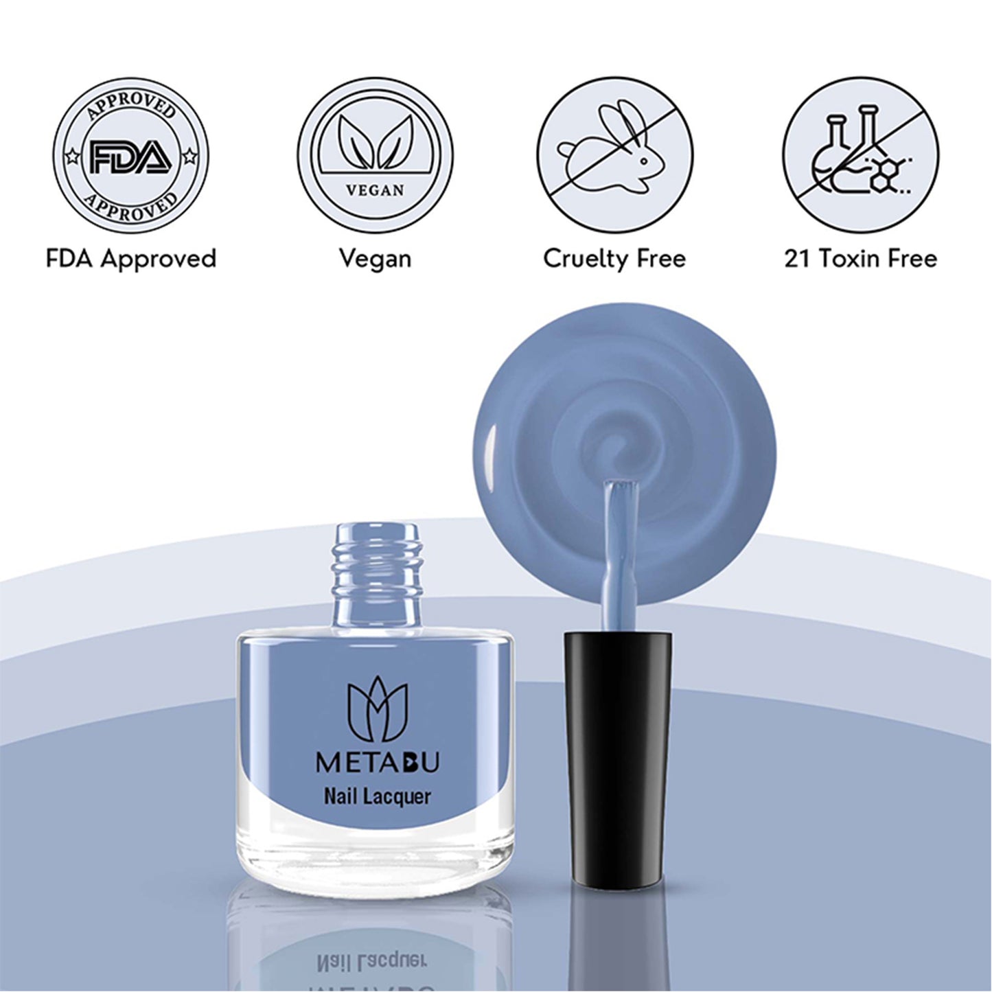 Long Lasting Nail Lacquer | Light Blue Shade