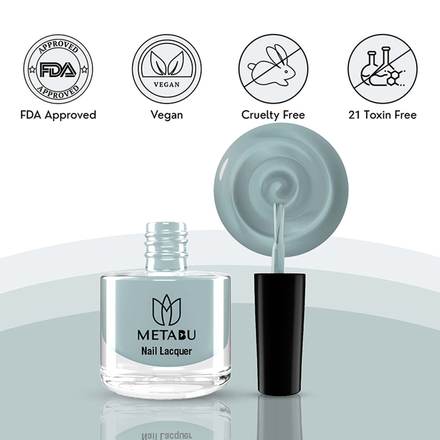 Long Lasting Nail Lacquer | Light Blue Shade