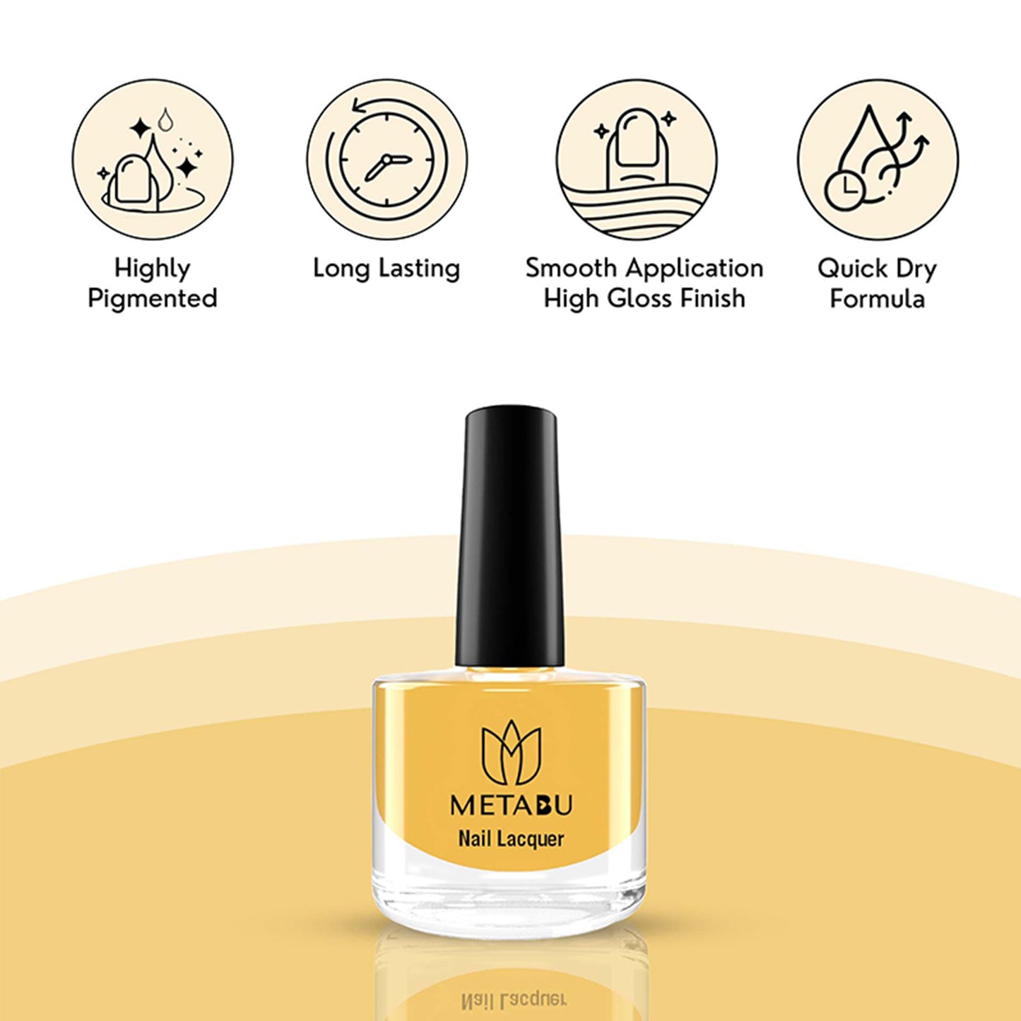 METABU Long Lasting Nail Lacquer | Orange Shade