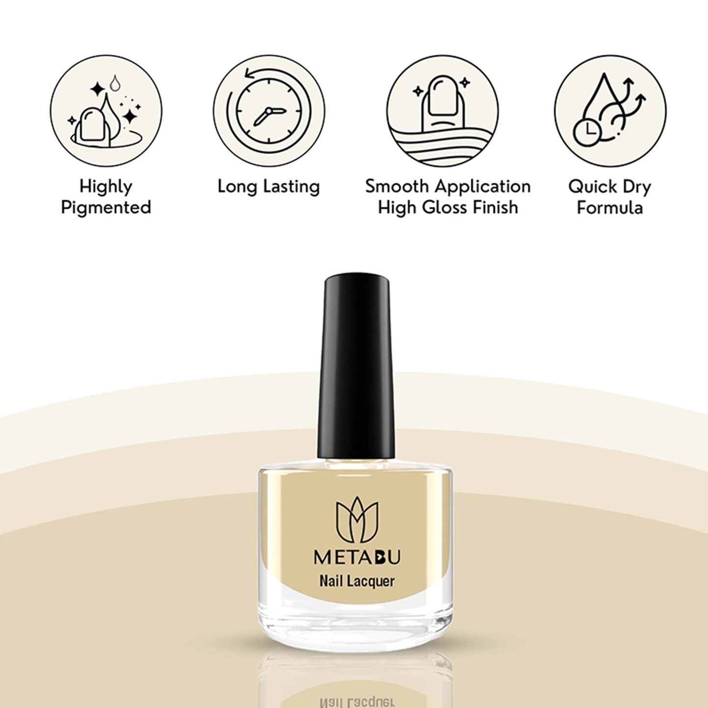 METABU Long Lasting Nail Lacquer | Orange Shade
