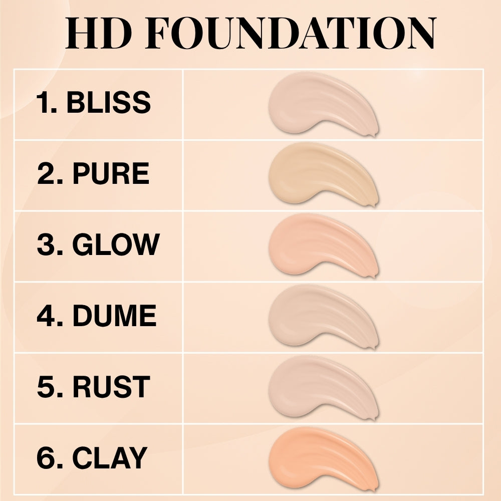 Matte Finish HD Liquid Foundation
