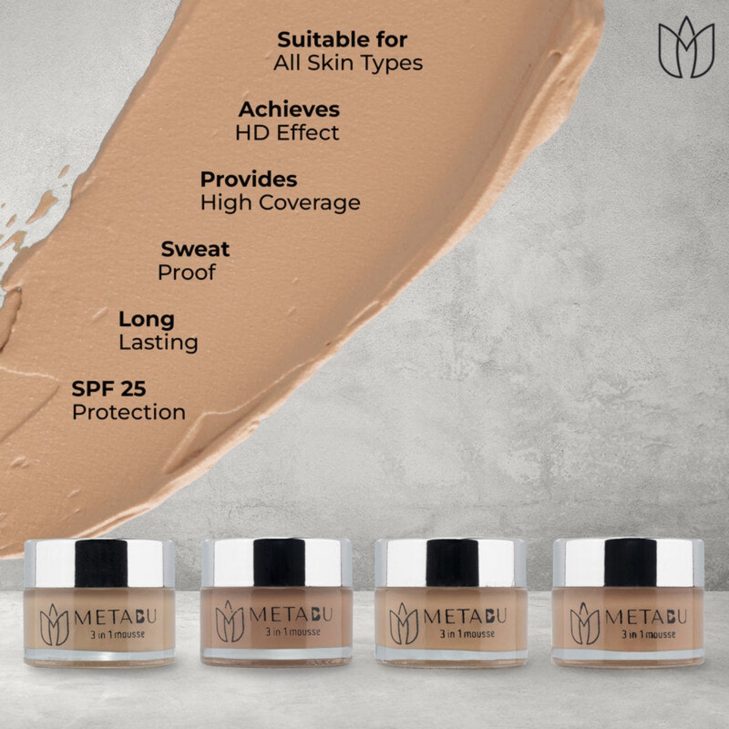 3 in 1 Mousse Foundation