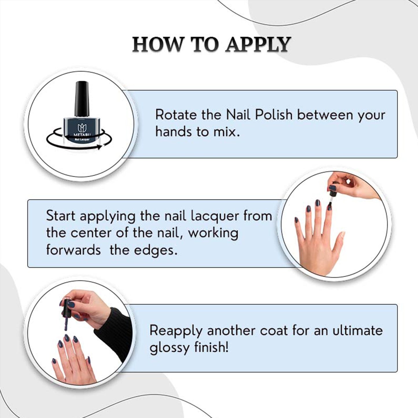 Long Lasting Nail Lacquer | Light Blue Shade