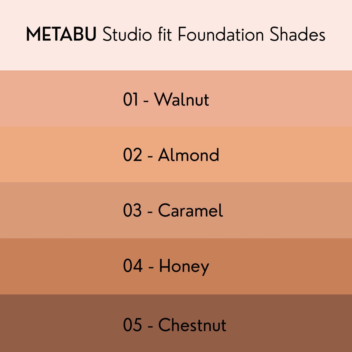 METABU Matte Studio Fit Foundation