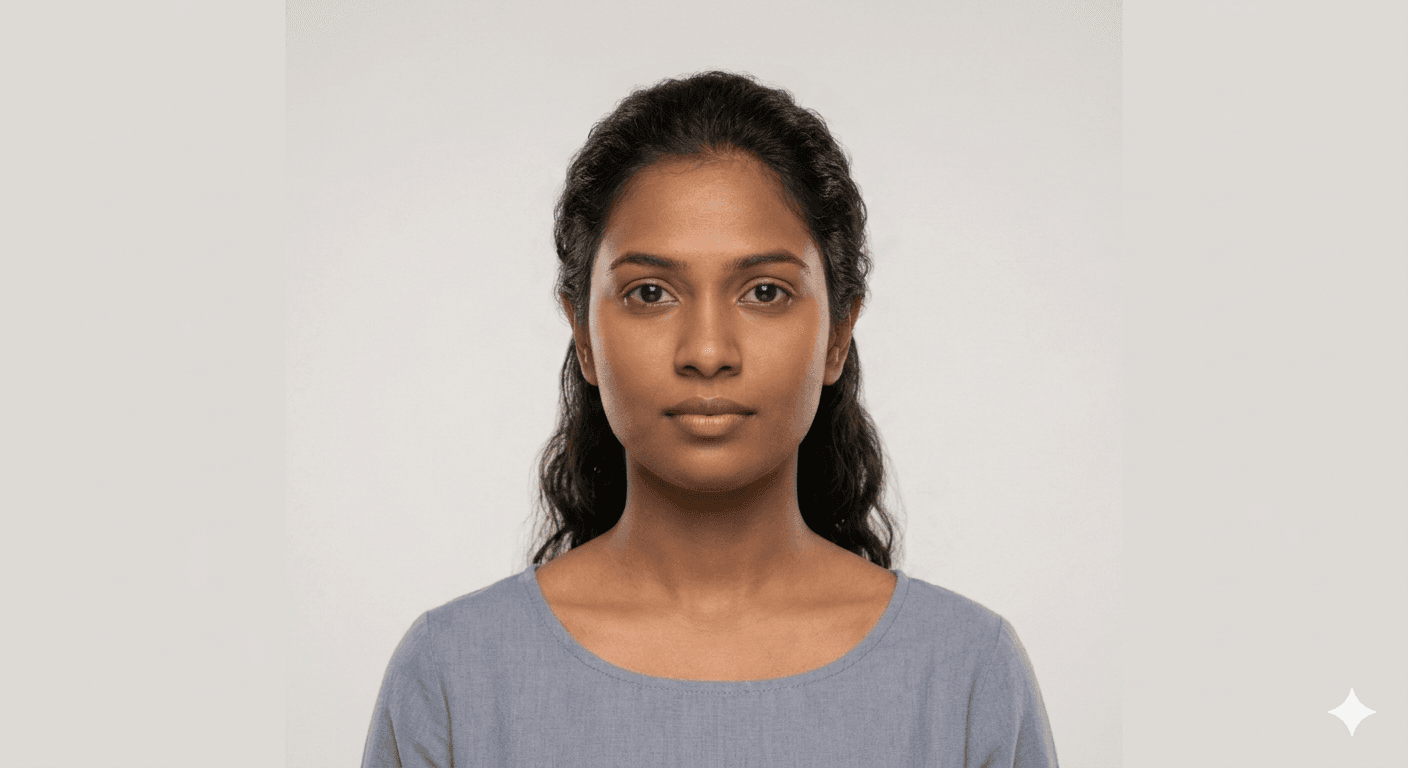 deep skin tone Indian girl