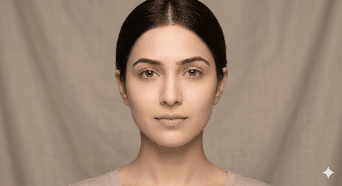 extreme fair skin tone Indian girl