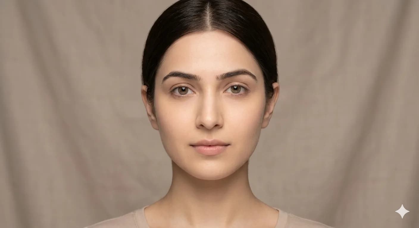extreme fair skin tone Indian girl