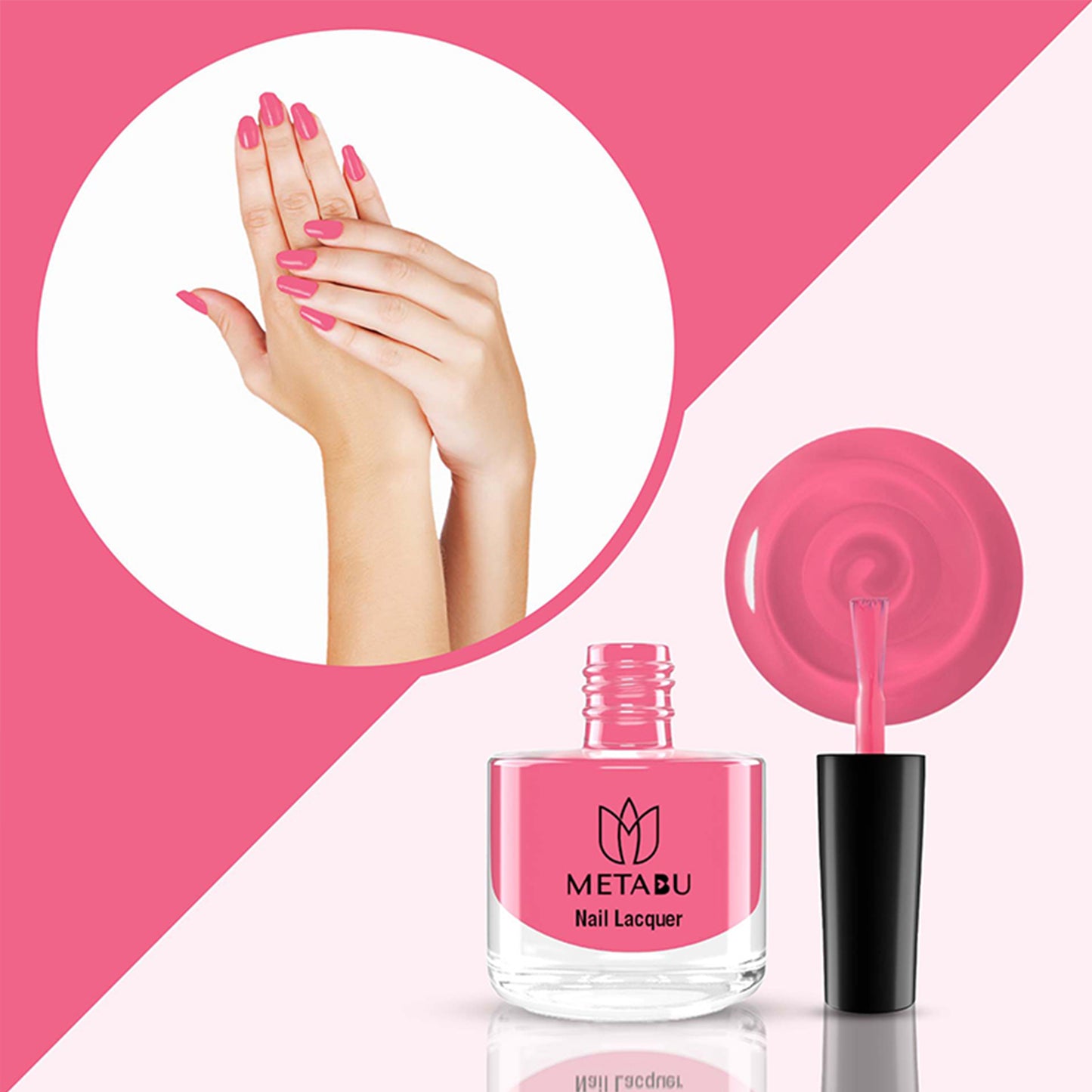 METABU Long Lasting Nail Lacquer | Baby Pink Shade