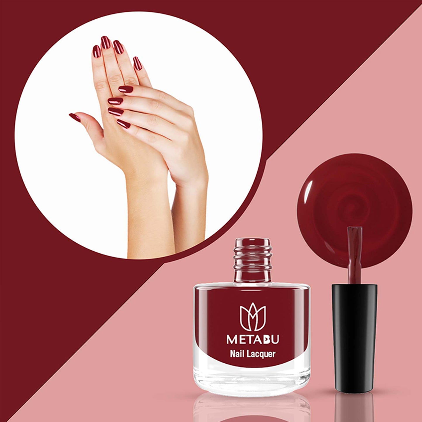 METABU Long Lasting Nail Lacquer | Dark Shade