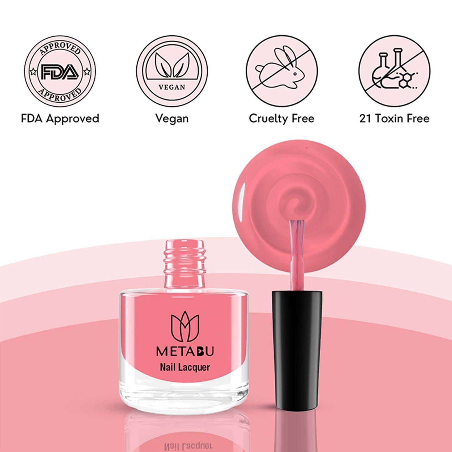 METABU Long Lasting Nail Lacquer | Baby Pink Shade