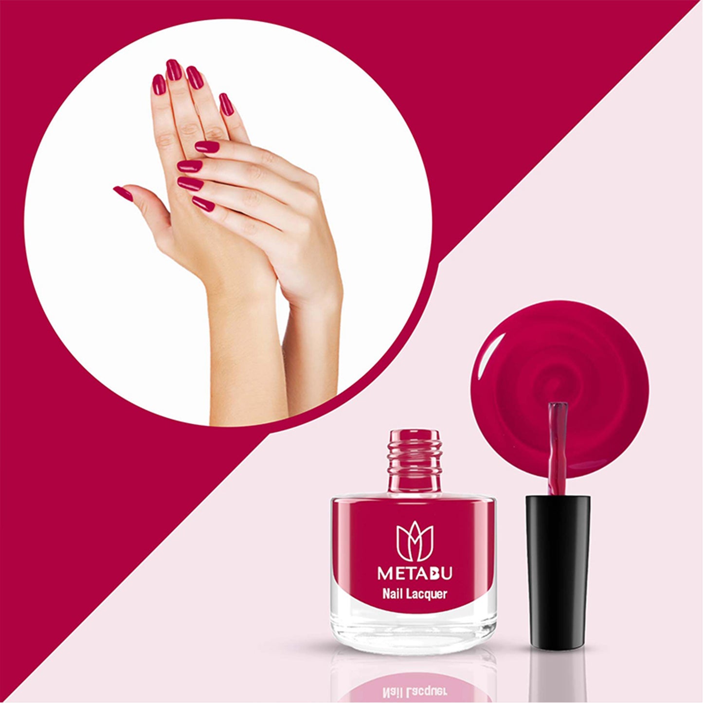 METABU Long Lasting Nail Lacquer | Pink Shade