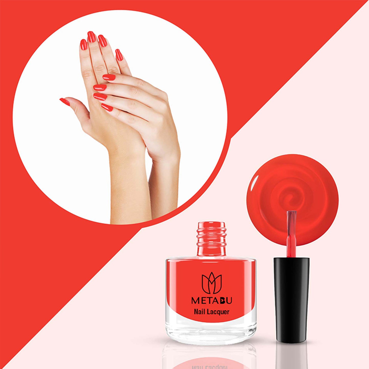 METABU Long Lasting Nail Lacquer | Red Shade