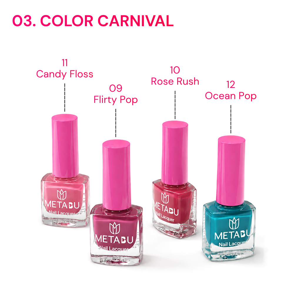 Metabu 4 in 1 Glow & Go Nail Lacquer Kit
