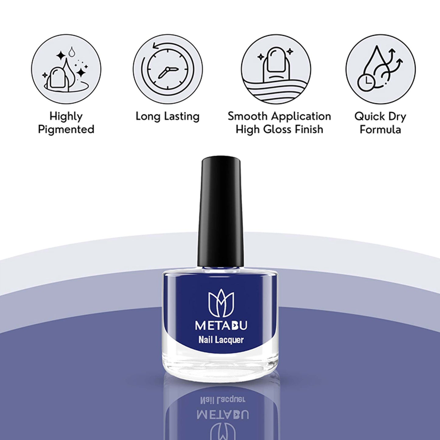 METABU Long Lasting Nail Lacquer | Dark Shade