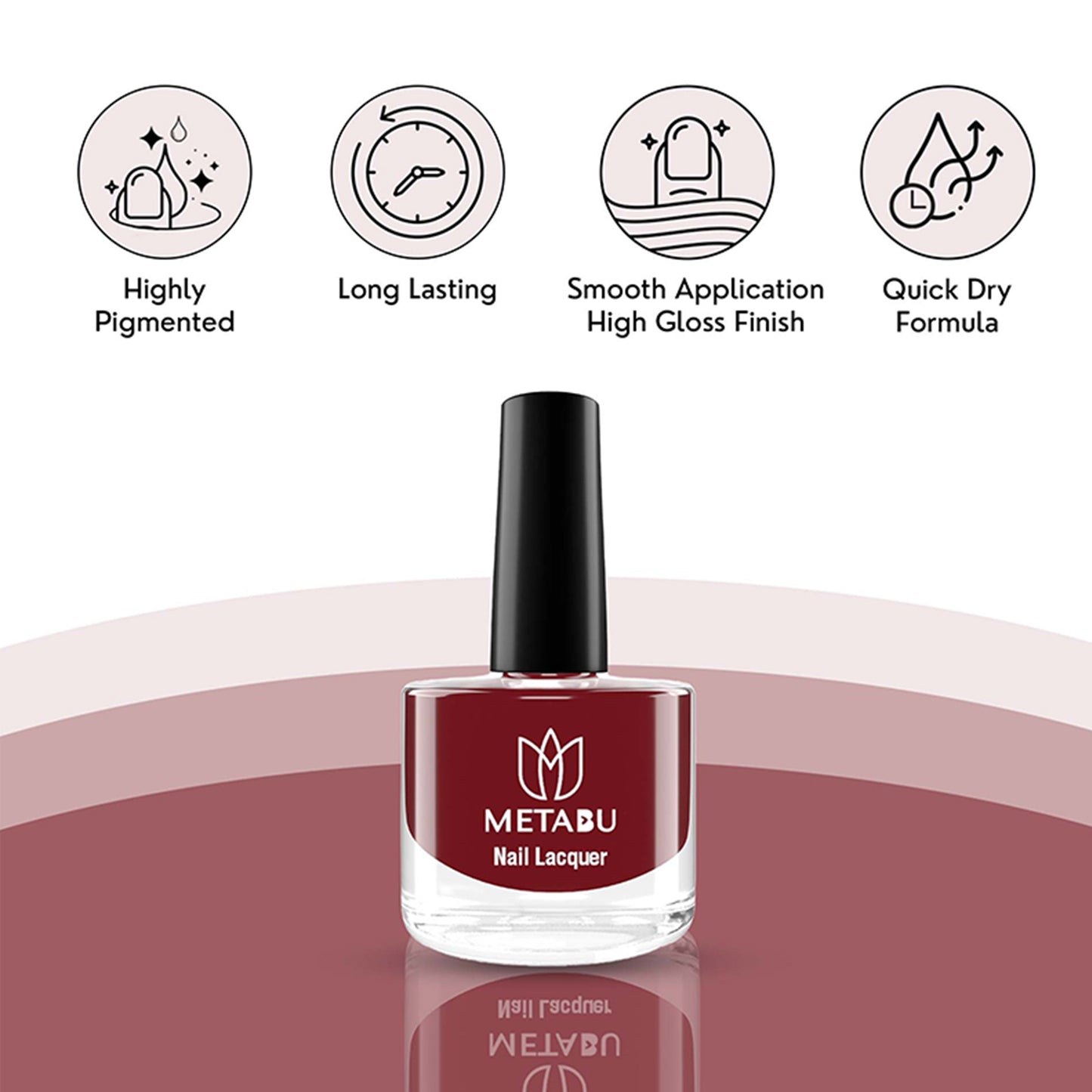 METABU Long Lasting Nail Lacquer | Dark Shade