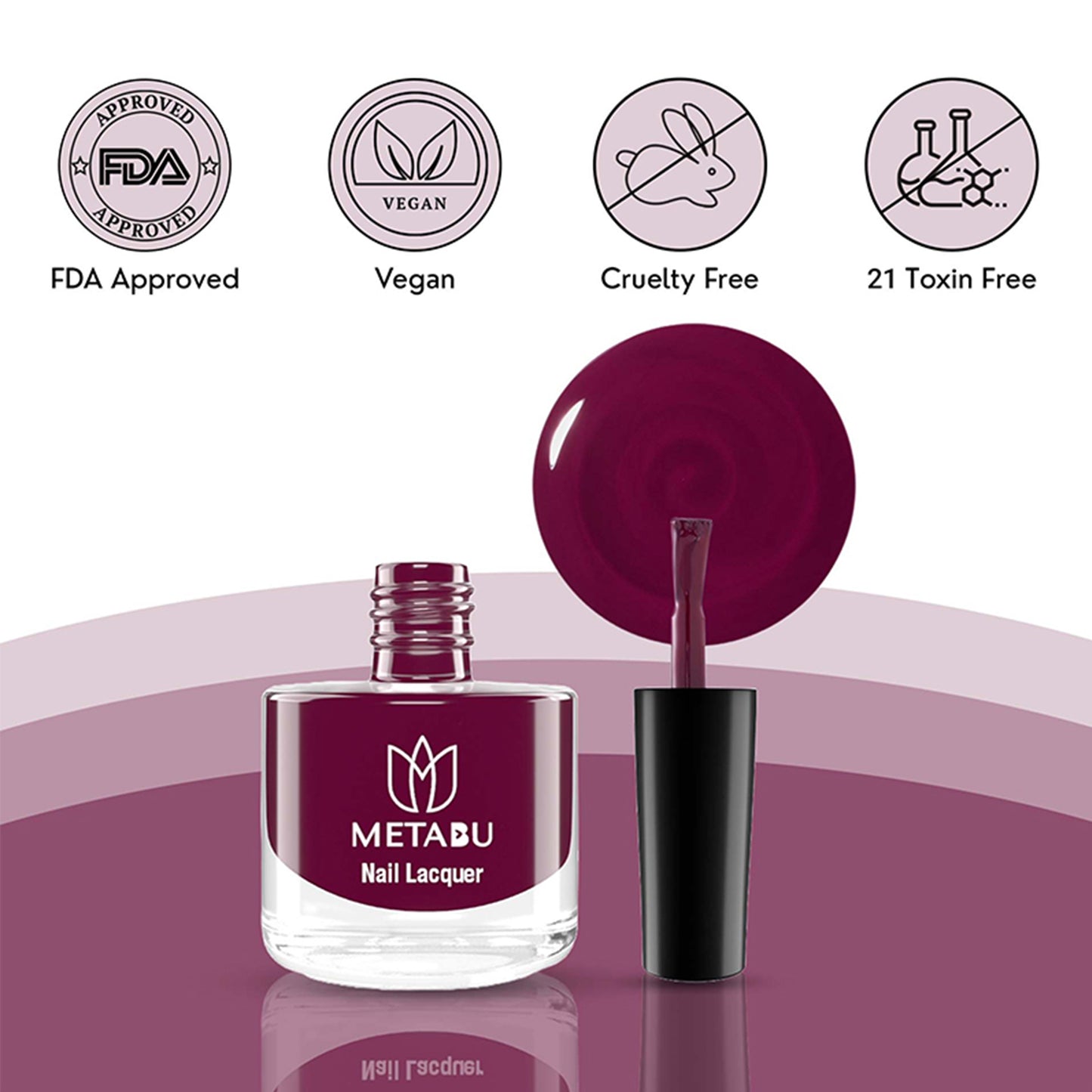 METABU Long Lasting Nail Lacquer | Dark Shade