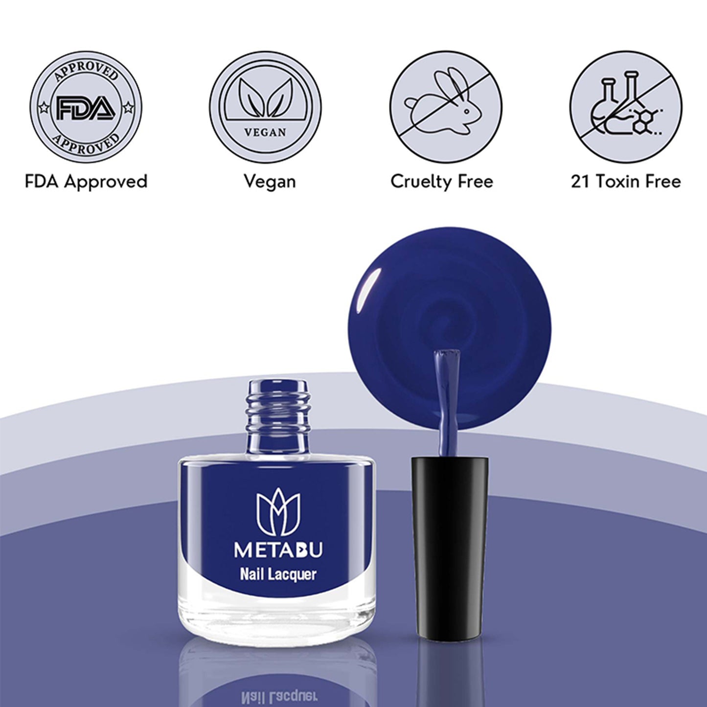 METABU Long Lasting Nail Lacquer | Dark Shade