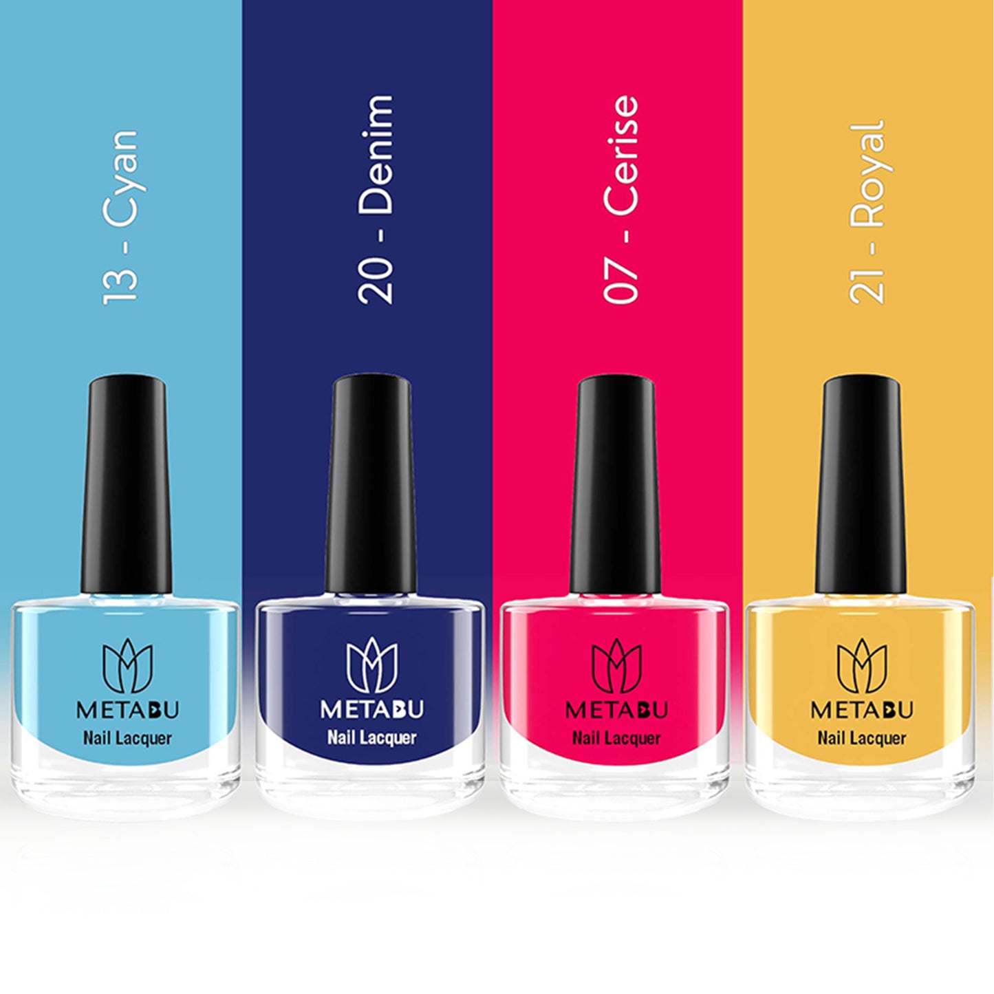 METABU Long Lasting Nail lacquer | Pack of 4