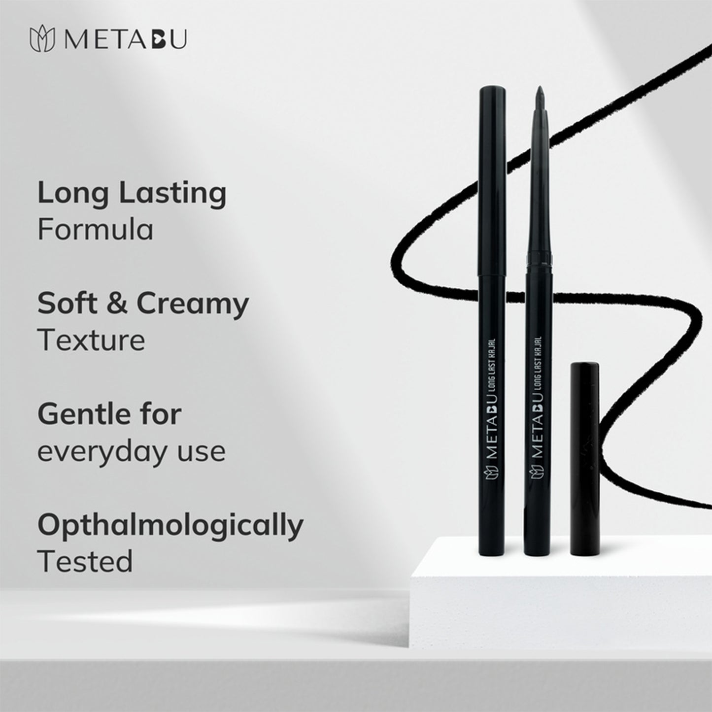 METABU Long-Lasting Smudge-Proof Intense Kajal