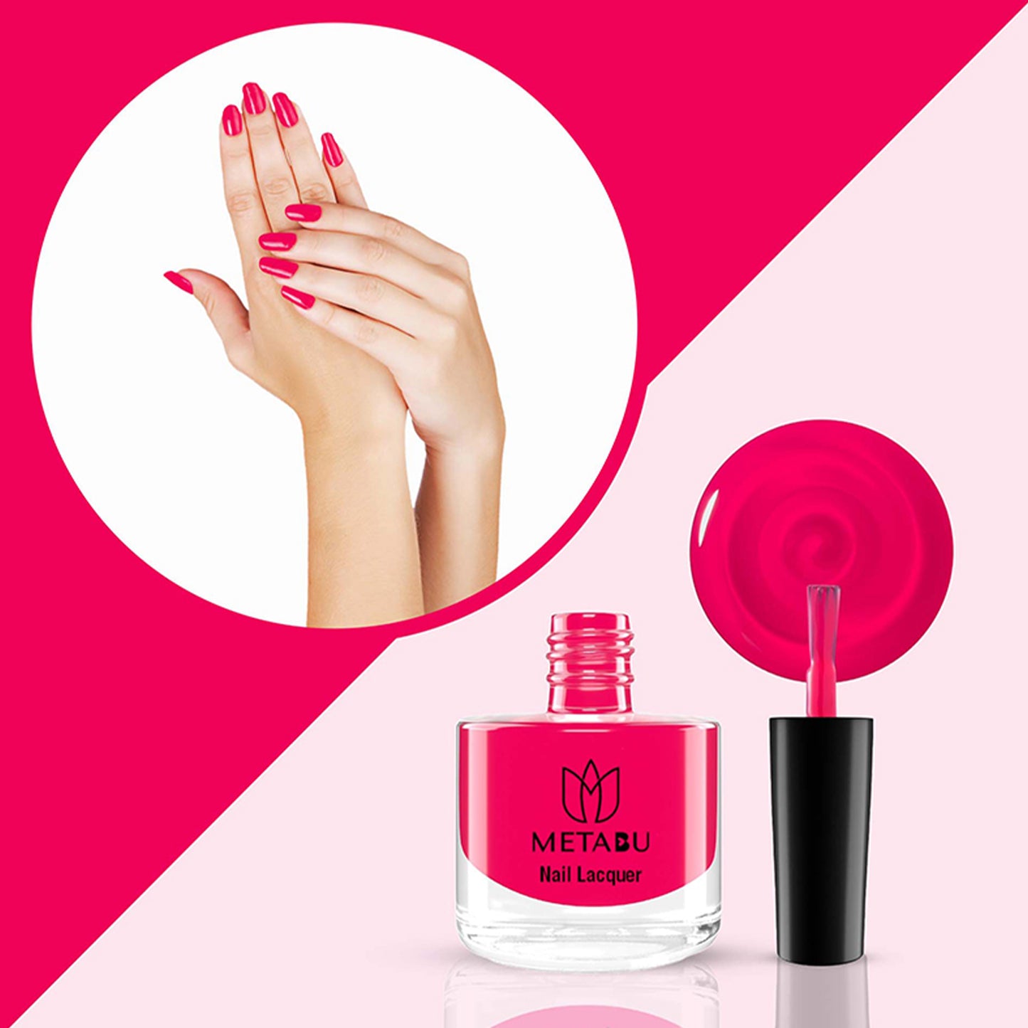 METABU Long Lasting Nail Lacquer | Pink Shade