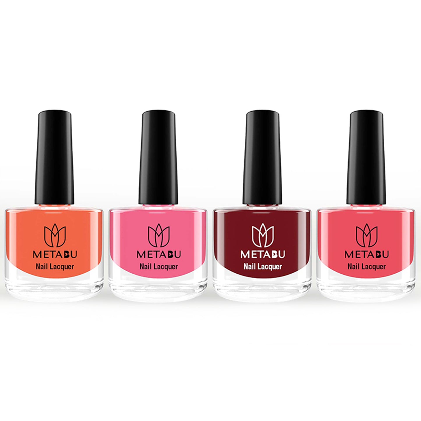 METABU Long Lasting Nail lacquer | Pack of 4