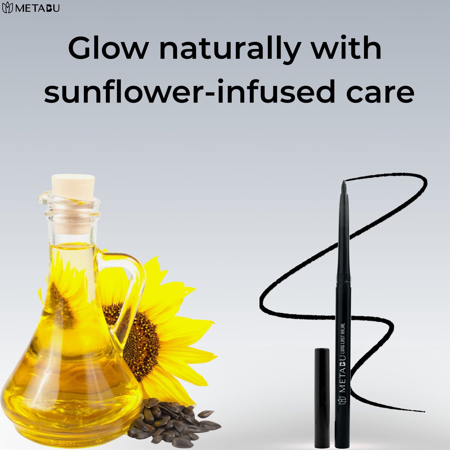 METABU Smudge-Proof Intense Kajal Black