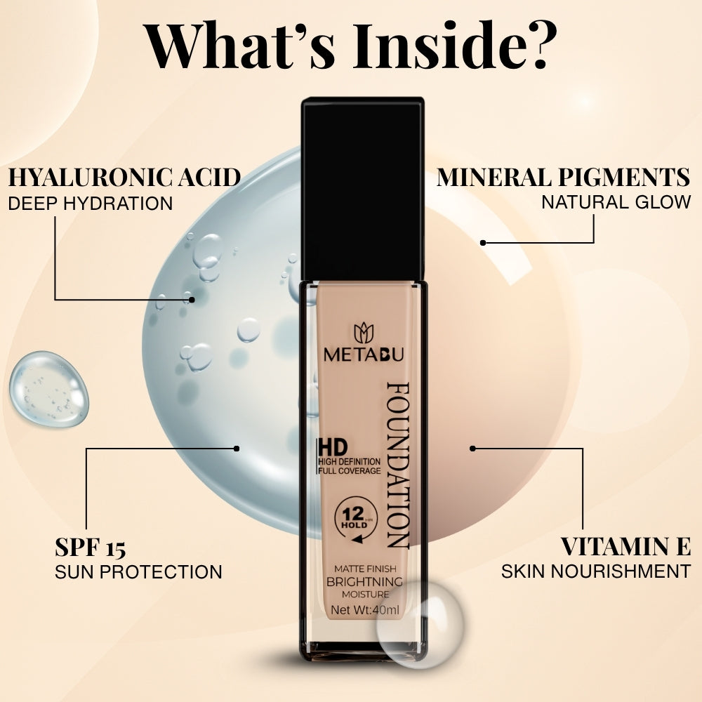 Matte Finish HD Liquid Foundation