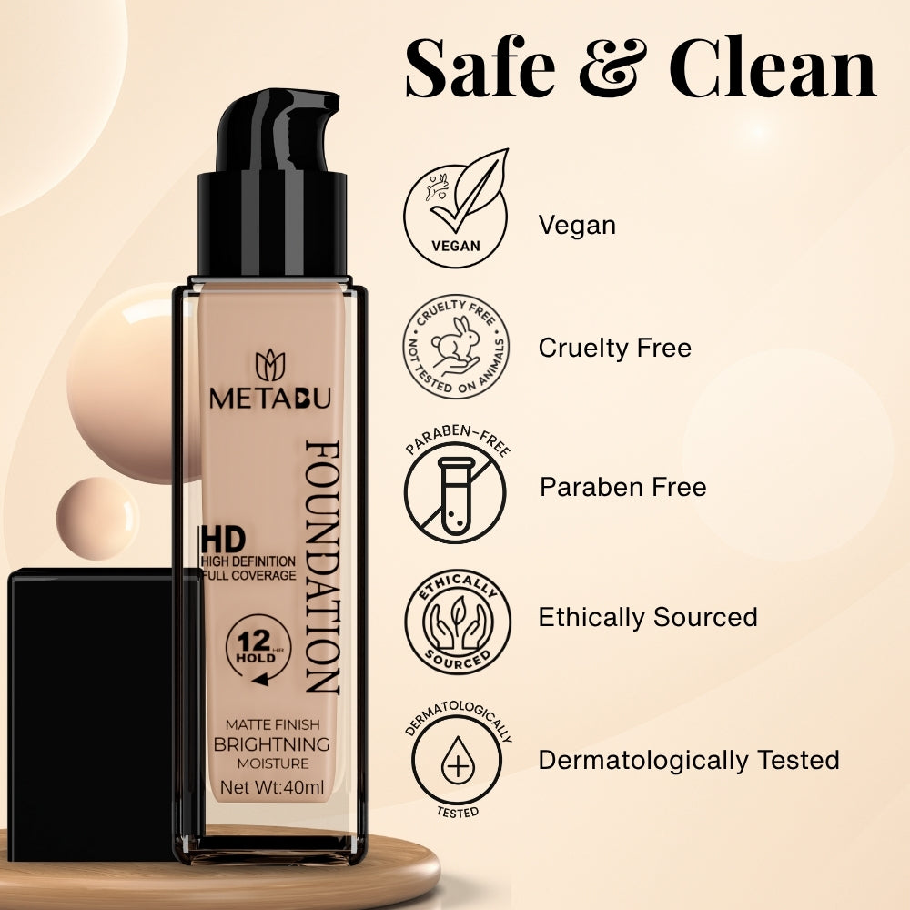 Matte Finish HD Liquid Foundation