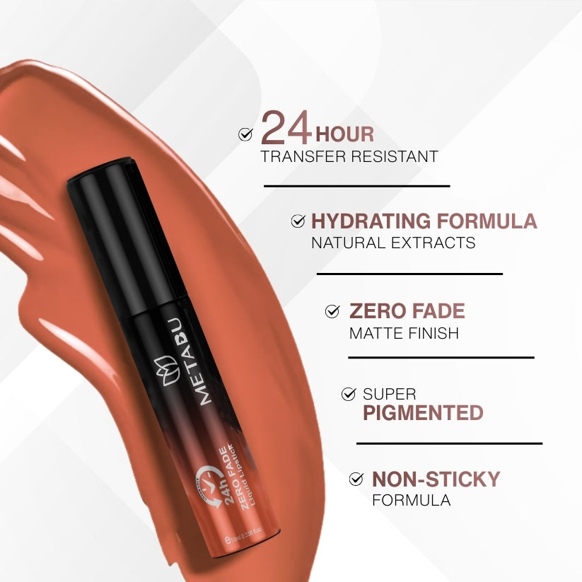 Zero Fade Liquid Lipstick - Matte Finish