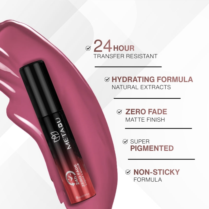 Zero Fade Liquid Lipstick - Matte Finish