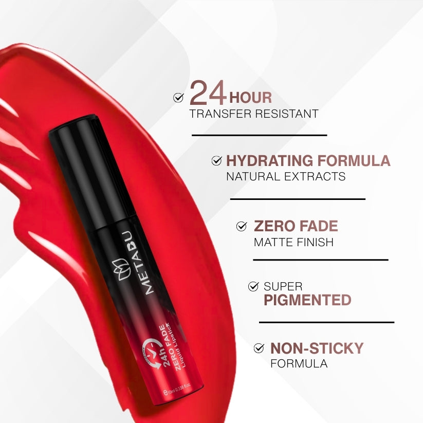 Zero Fade Liquid Lipstick - Matte Finish