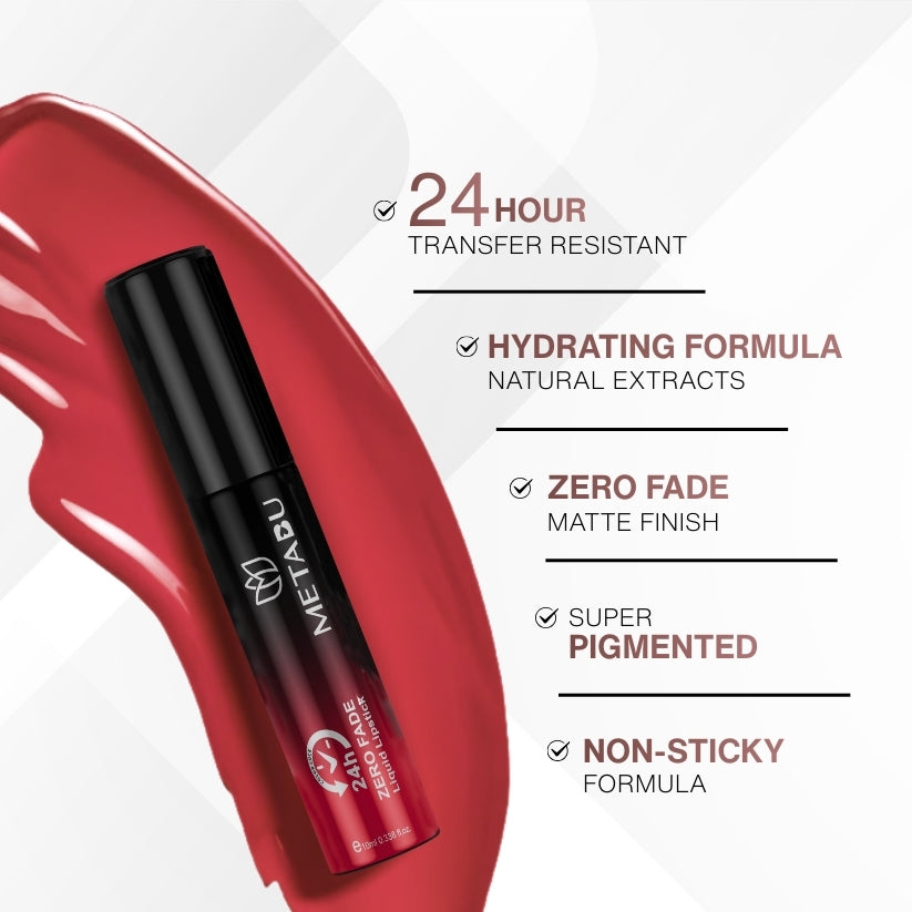 Zero Fade Liquid Lipstick - Matte Finish