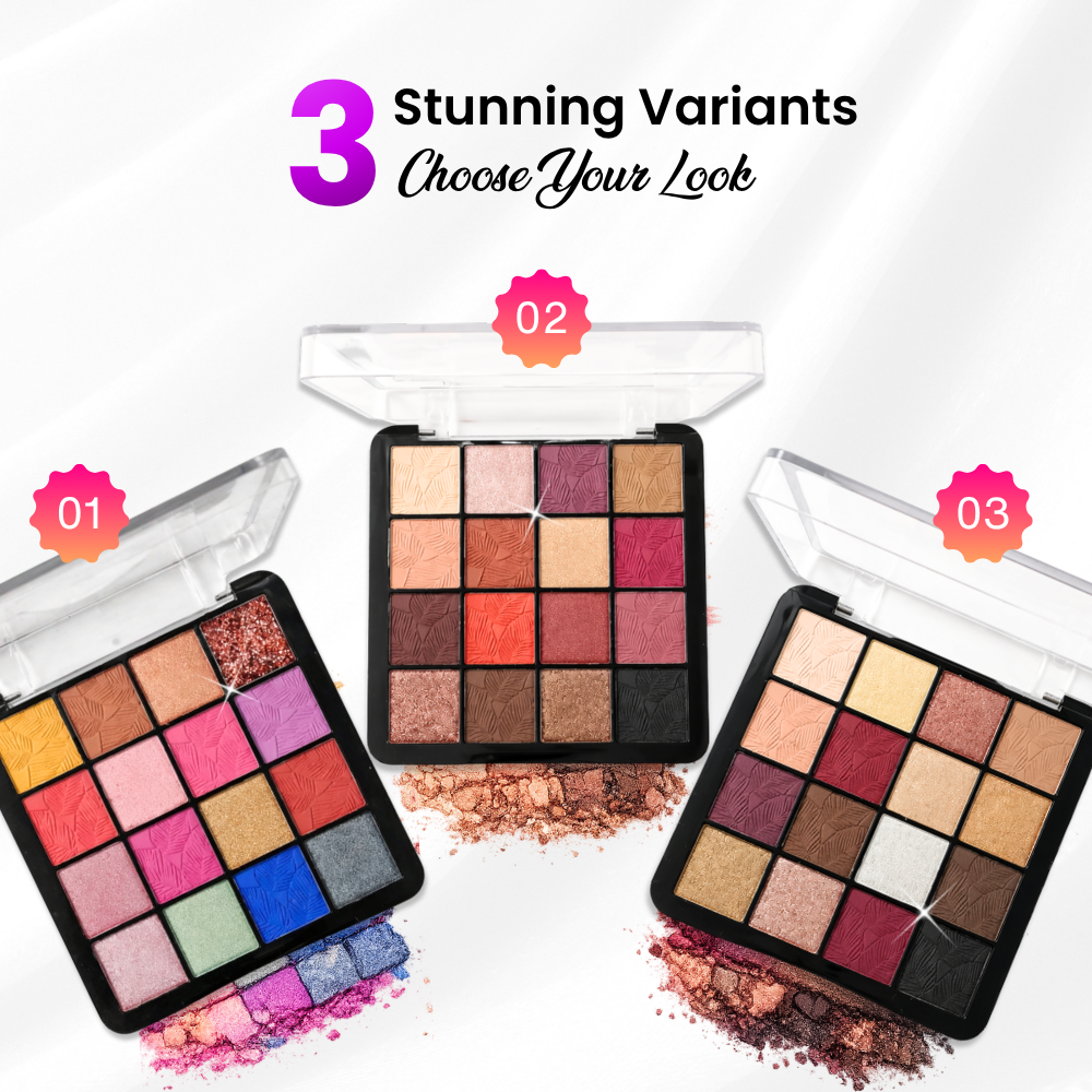 Daisly 16 Color Eyeshadow Palette - 18g