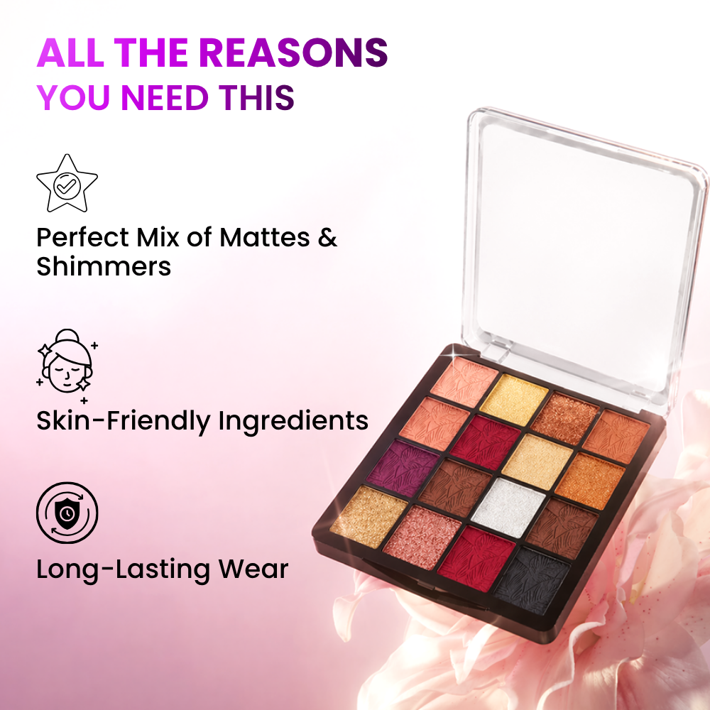 Daisly 16 Color Eyeshadow Palette - 18g