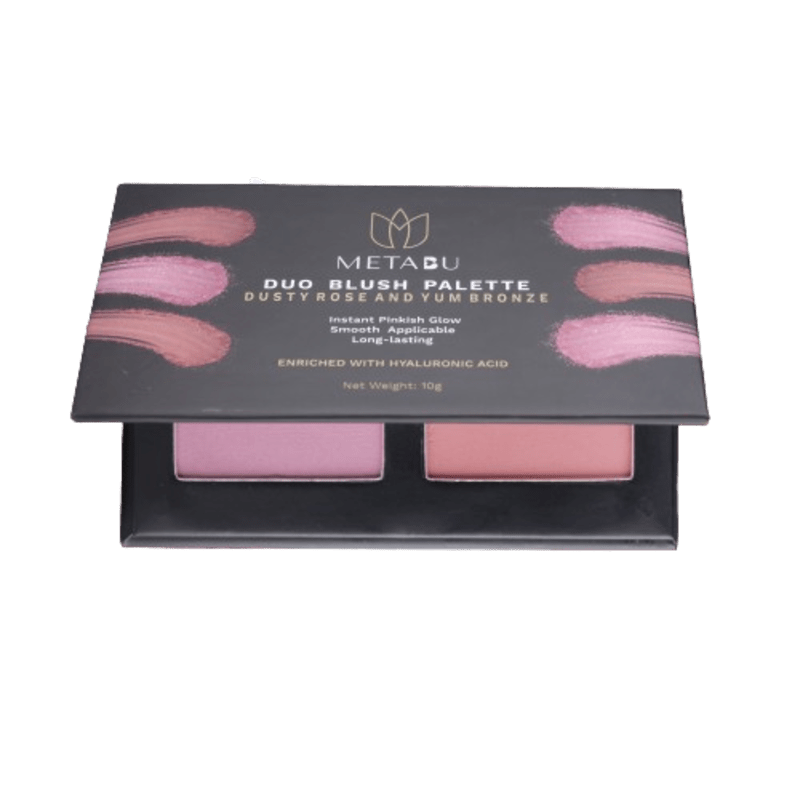 METABU Blush Palette Duo Dusty Rose and Yum Bronze