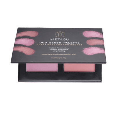 METABU Blush Palette Duo Dusty Rose and Yum Bronze