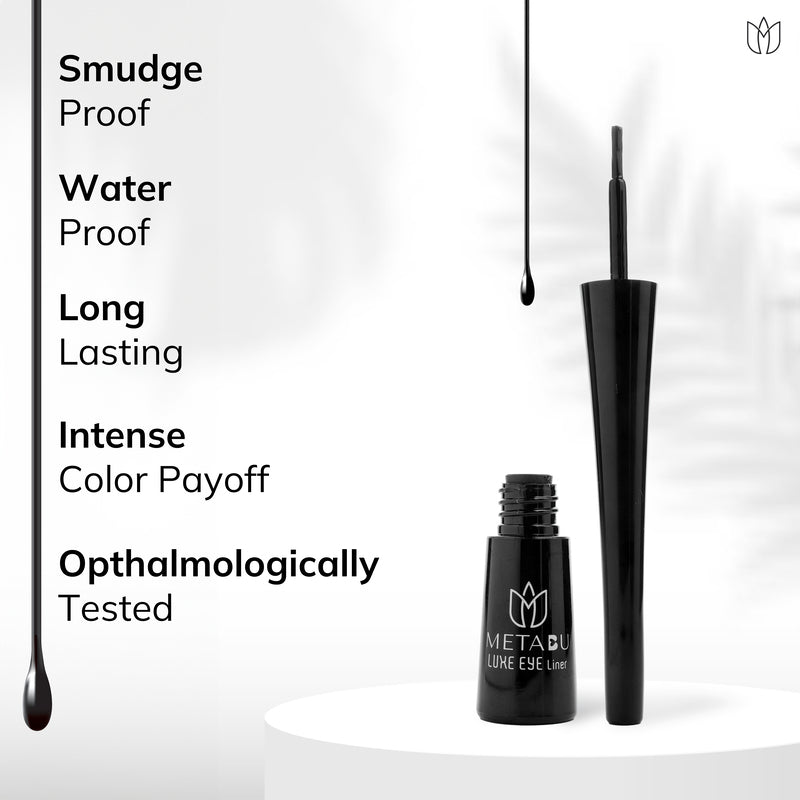 METABU Long-Lasting Kajal +  METABU Luxe Eye Liquid Liner- Black